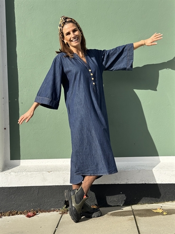 GASPAR Mumbai Denim Dress 2507722 Kjole Dark Blue 